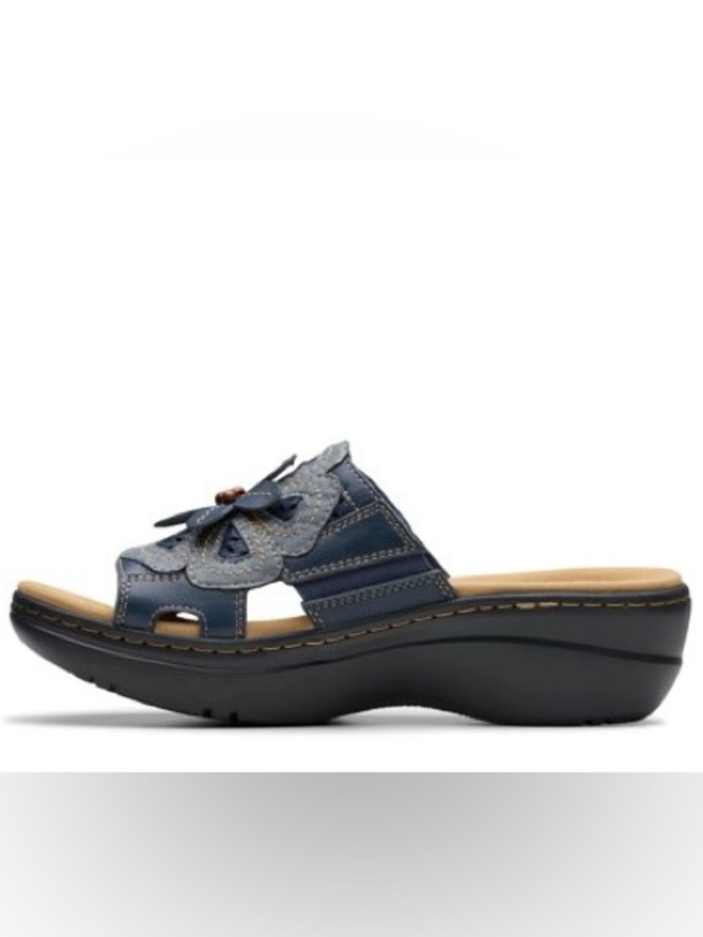 NEW! Clarks Merliah Belle Leather Wedge Sandals. 10M. - Picture 12 of 15